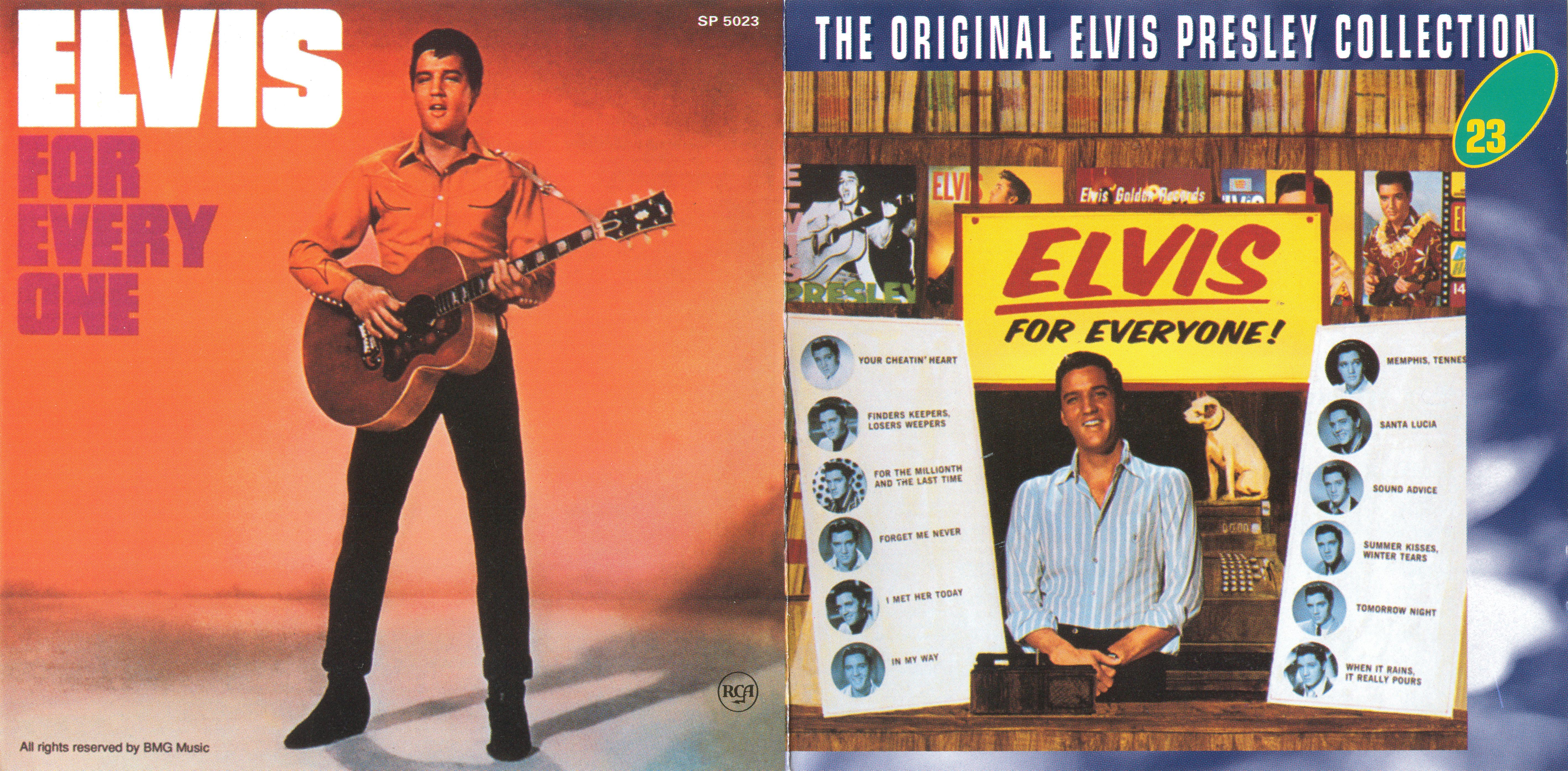 Elvis Presley  The Original Elvis Presley Collection 23; Elvis For Everyone! : Front + Inlay